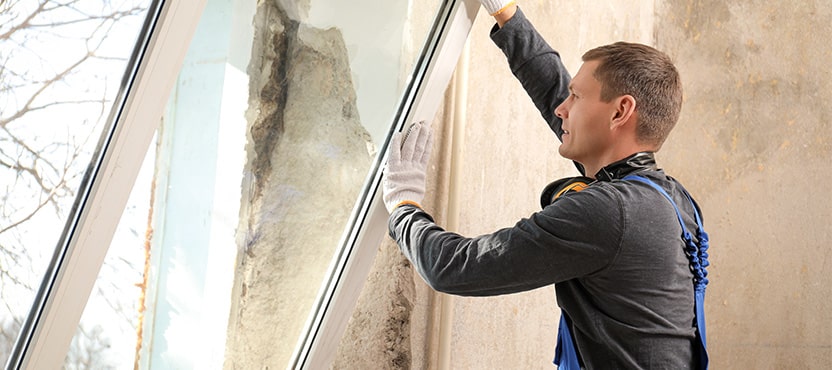 a man installing windows